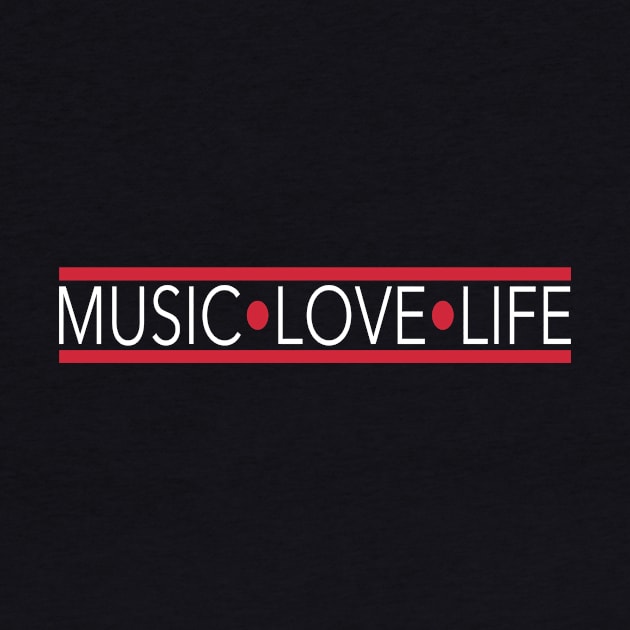 Music Love Life Tee by rare